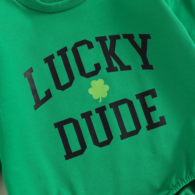 lucky dude + mama matching crew sweatshirts - basil boutique