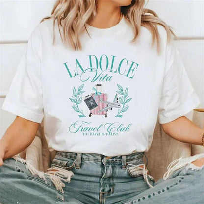 la dolce vita social club t-shirt - basil boutique