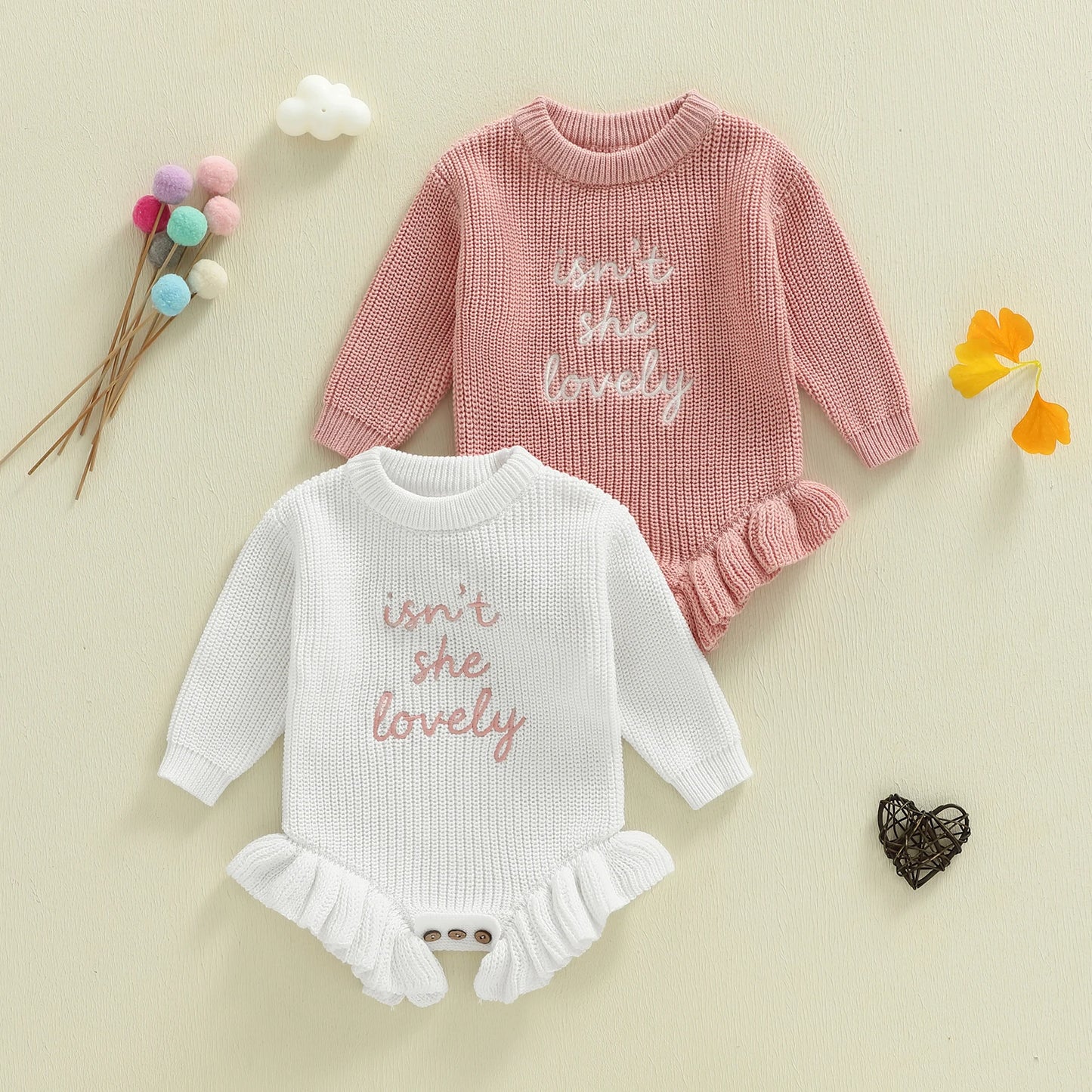 isn't she lovely ruffle onesie