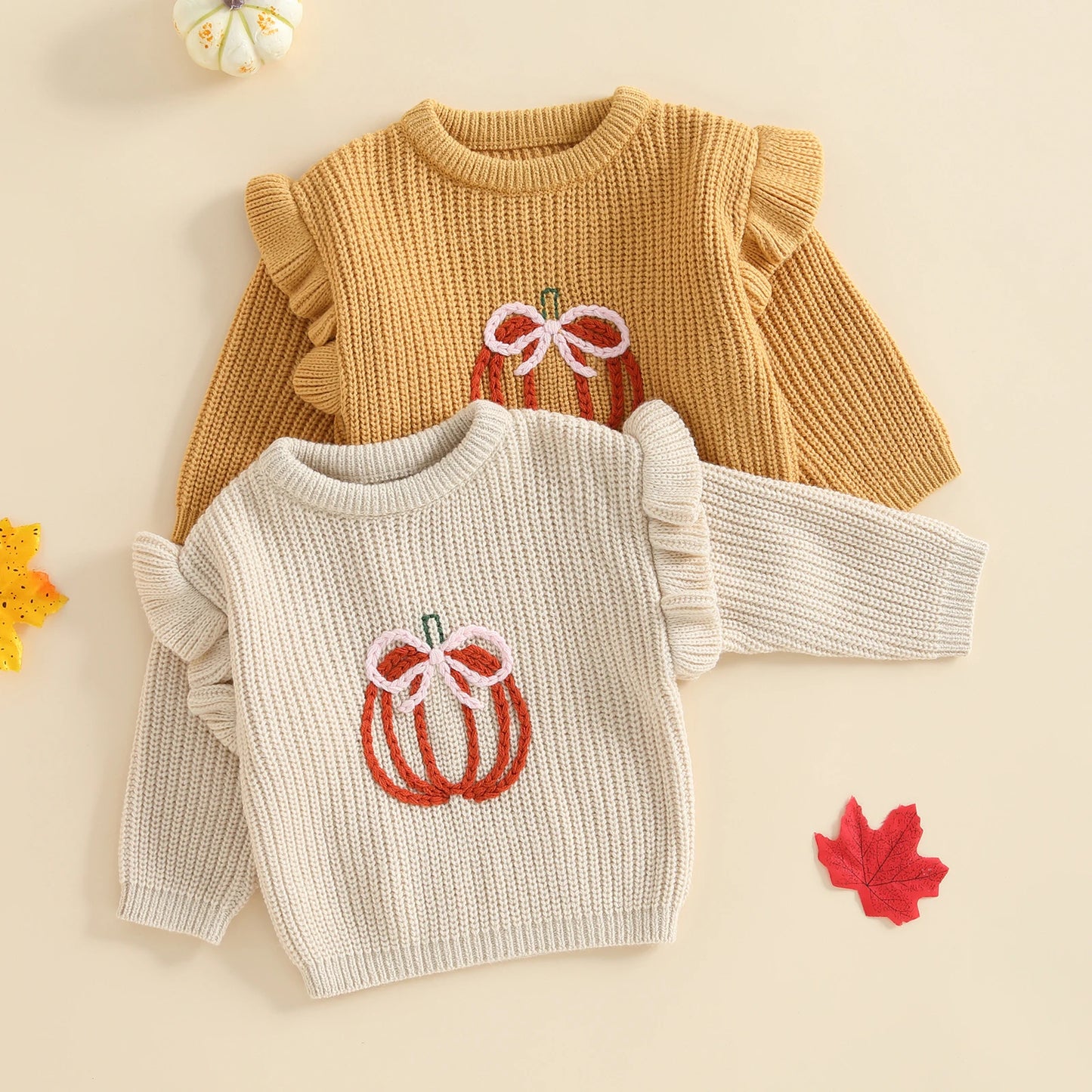 pretty pumpkin kids crew sweater