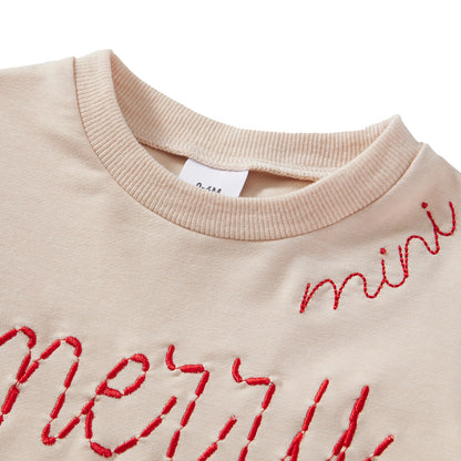 mama + mini merry matching crew sweatshirts