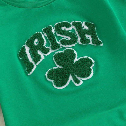 irish shamrock kids onesie