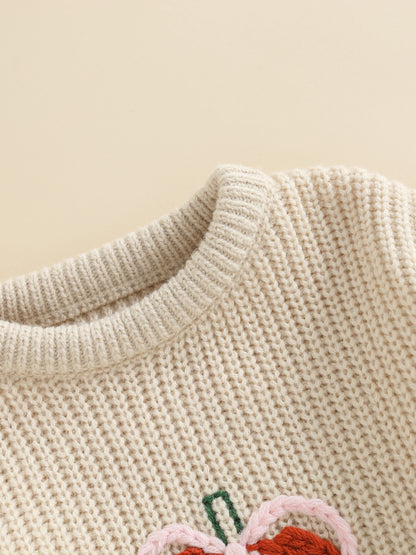 pretty pumpkin kids crew sweater