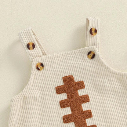 football overall onesie - basil boutique