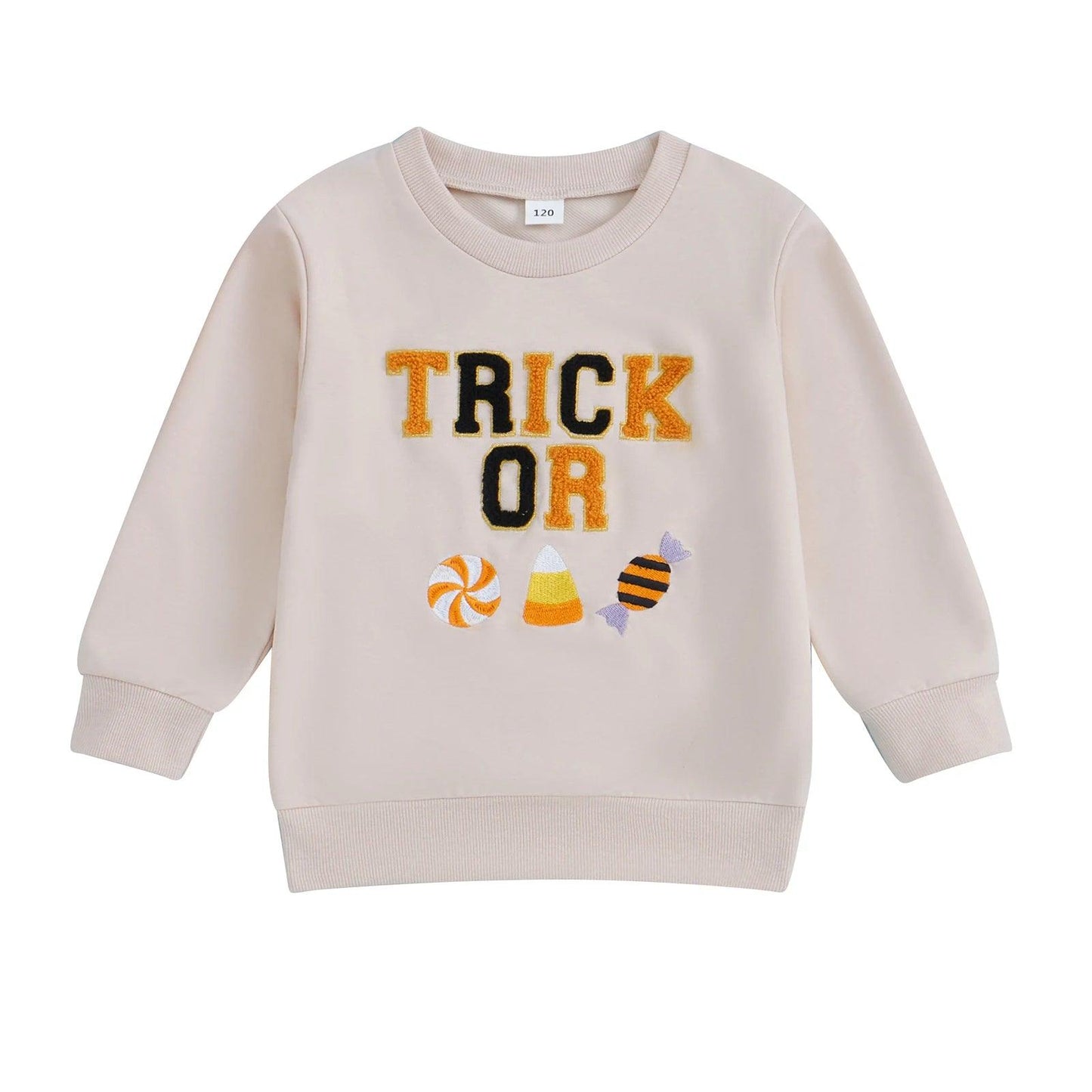 trick-or-treat kids crew sweatshirt - basil boutique