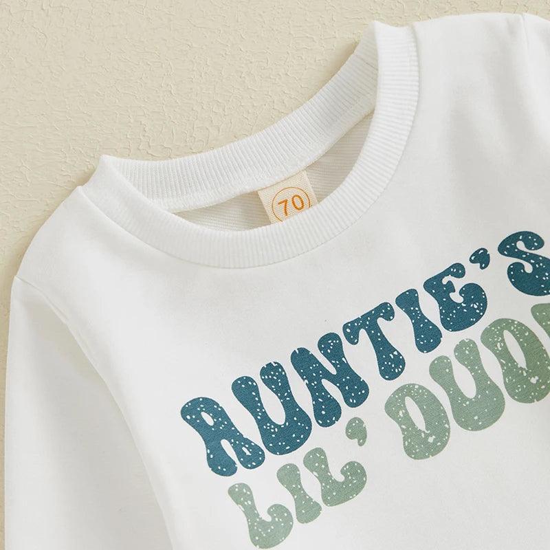 auntie's lil dude kids outfit - basil boutique