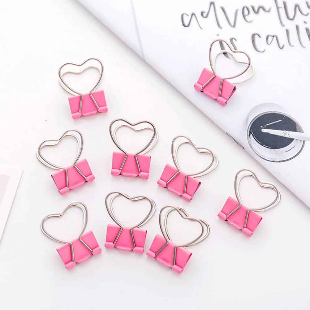 heart decorative binder clips