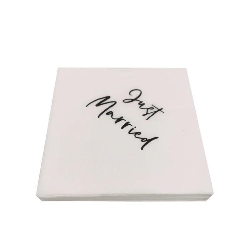 just married cocktail napkins - basil boutique