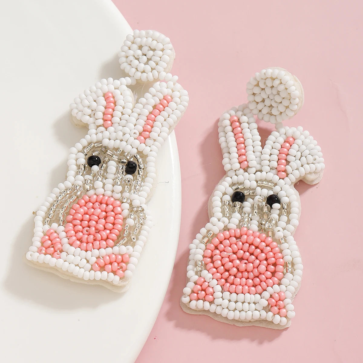 easter beaded earrings