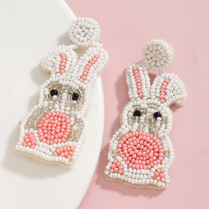 easter beaded earrings