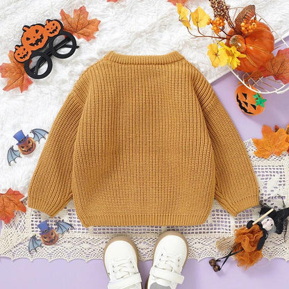 ghost knit kids sweater - basil boutique