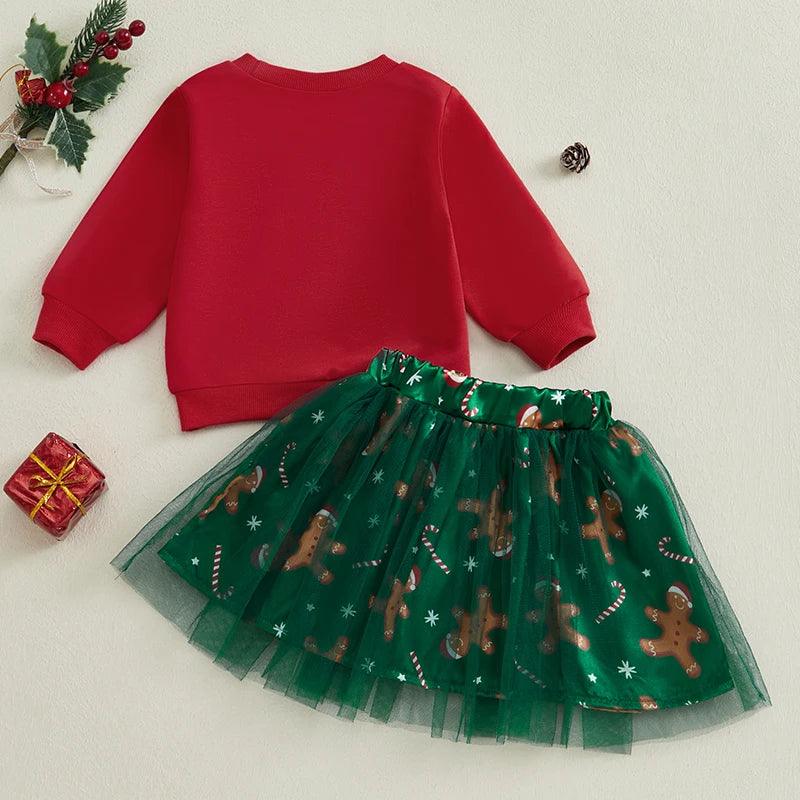 gingerbread cookie kids outfit - basil boutique