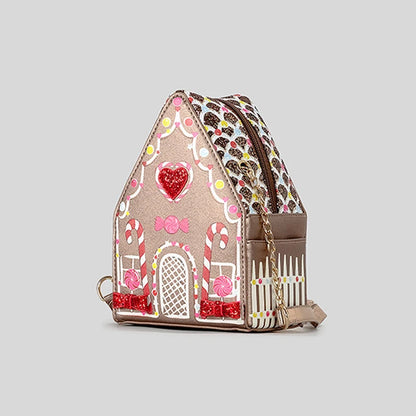 gingerbread house crossbody bag