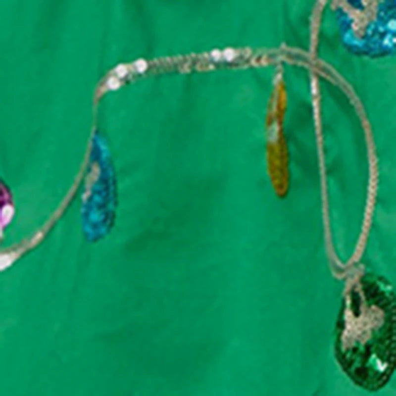 christmas lights sequin dress