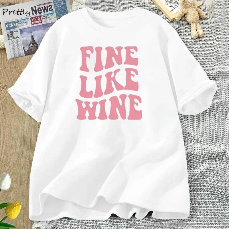 fine like wine t-shirt - basil boutique