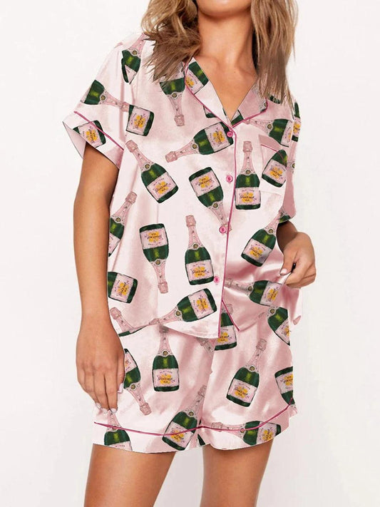 champagne showerss pajamans - basil boutique