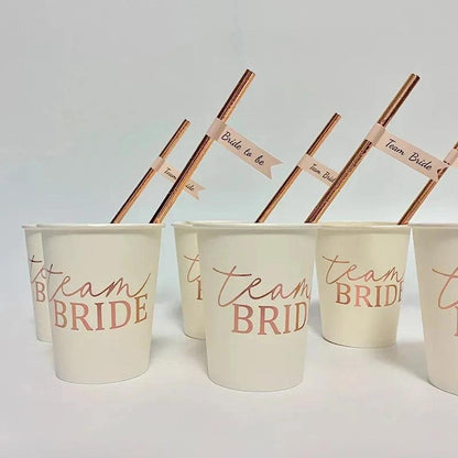 rose gold team bride drinkware - basil boutique