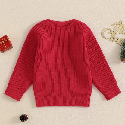 merry knit kids sweater - basil boutique