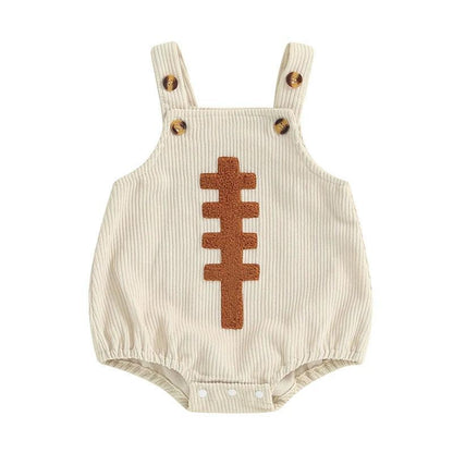 football overall onesie - basil boutique