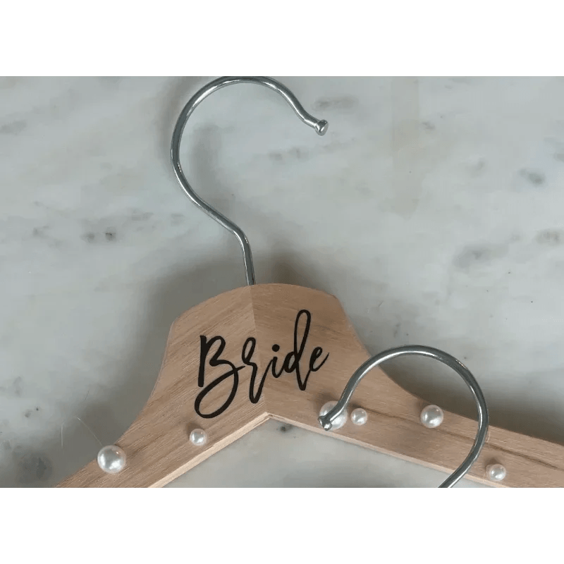 bride pearl wedding hanger