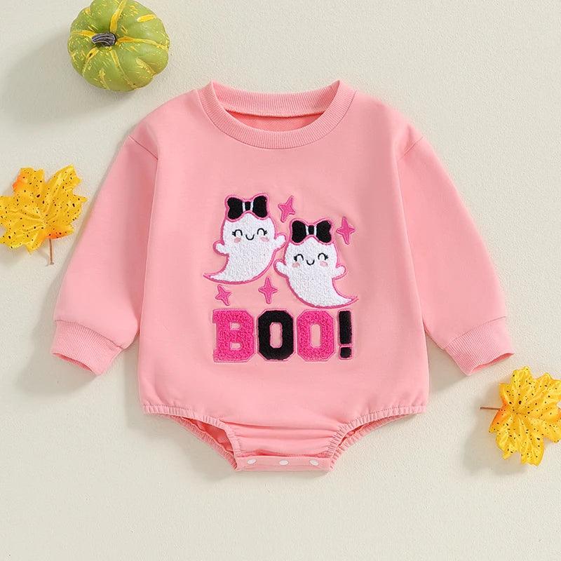 boo! ghost onesie - basil boutique