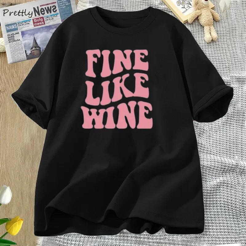 fine like wine t-shirt - basil boutique