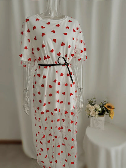 heart mesh tops + dresses