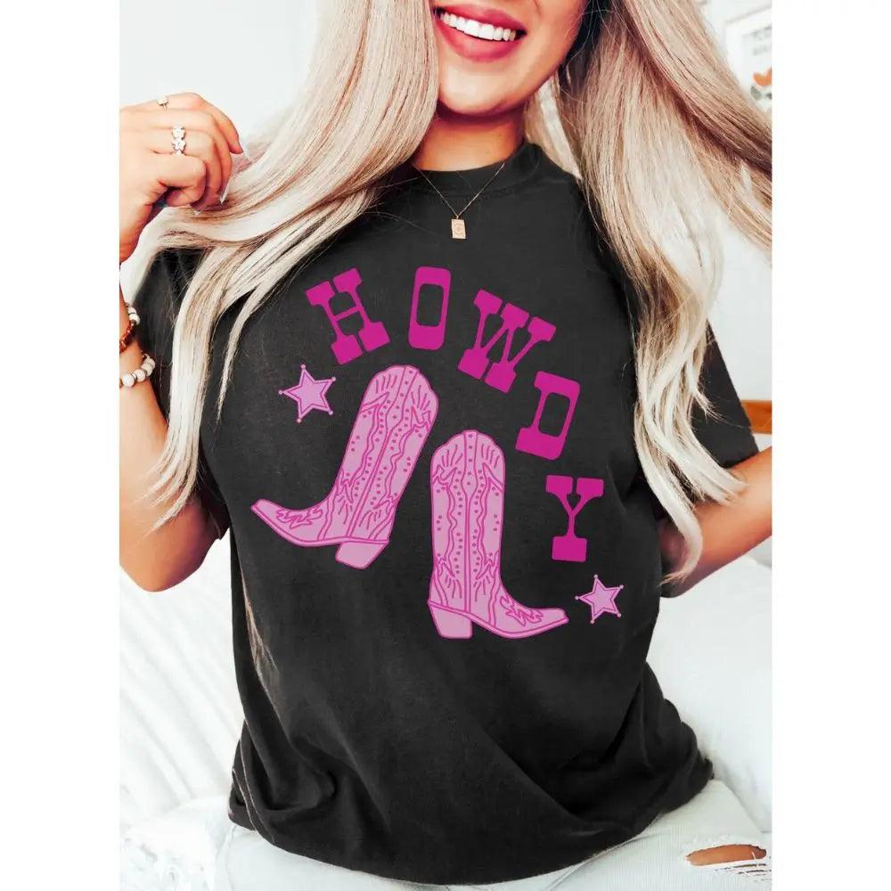 howdy cowgirl t-shirt - basil boutique