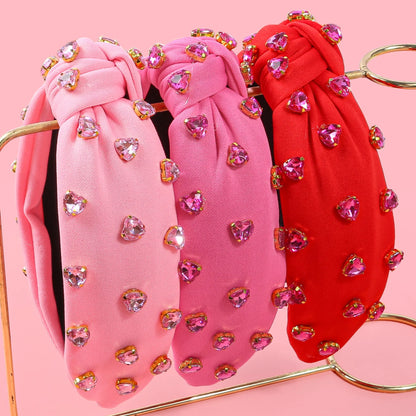 heart rhinestone headband