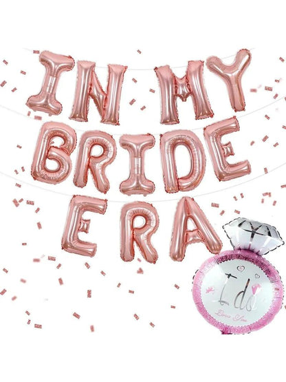 in my bride + engaged era balloon banners - basil boutique