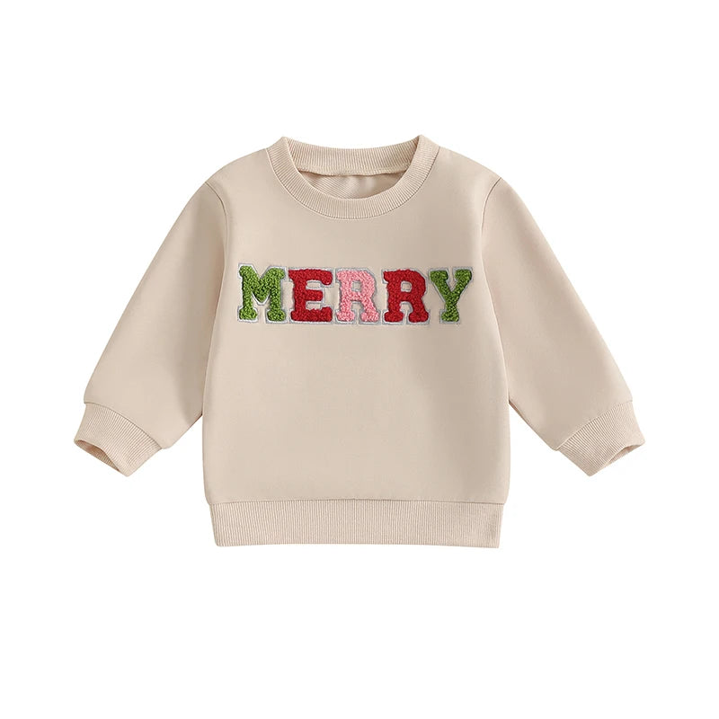 mama + mini merry matching crew sweatshirts