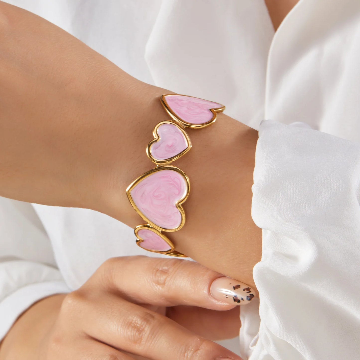 heart cuff bracelet