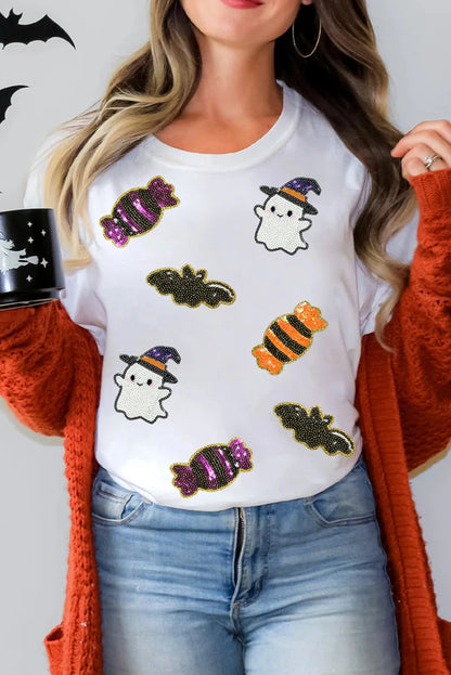 halloween spirit sequin tops