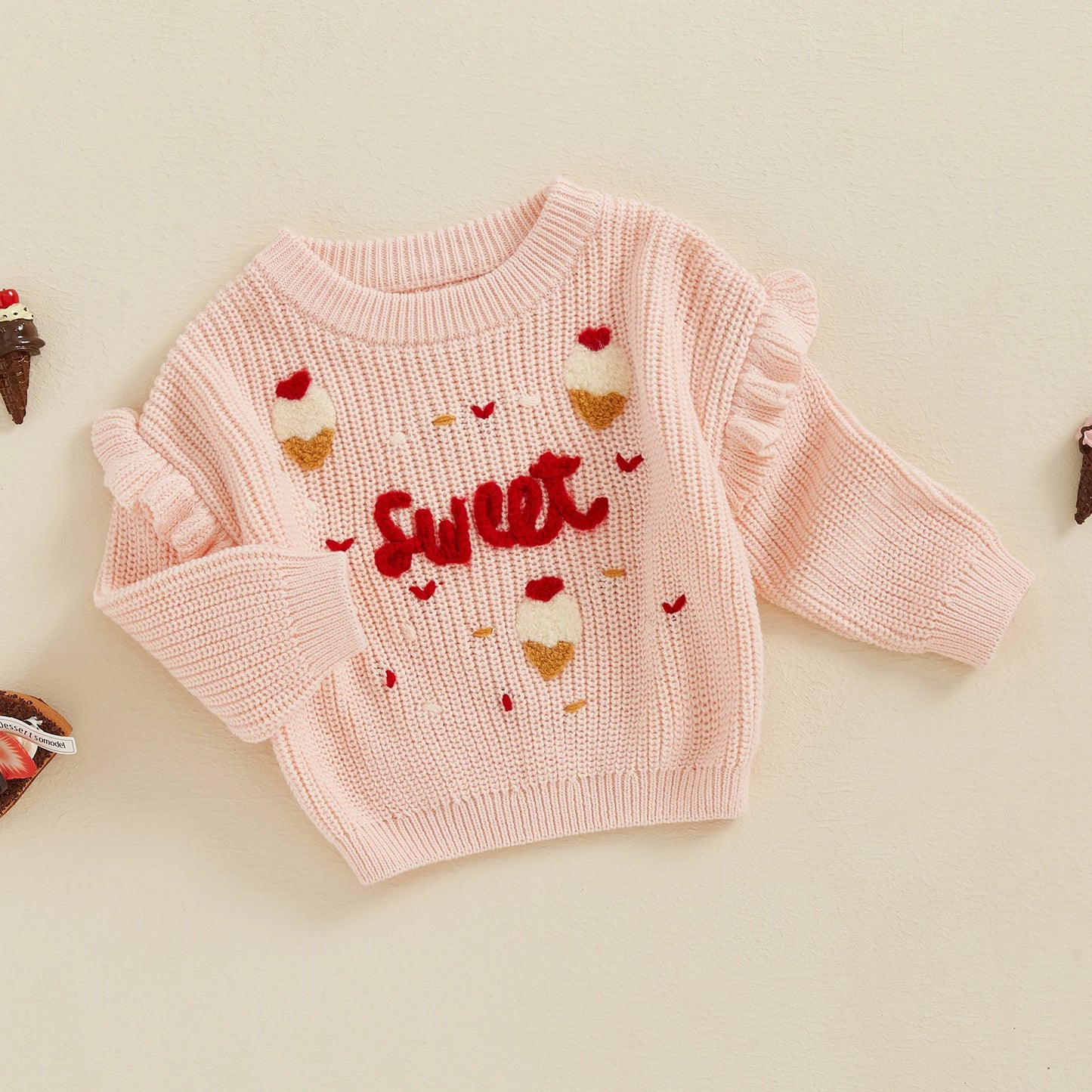 sweet knit kids crew sweater