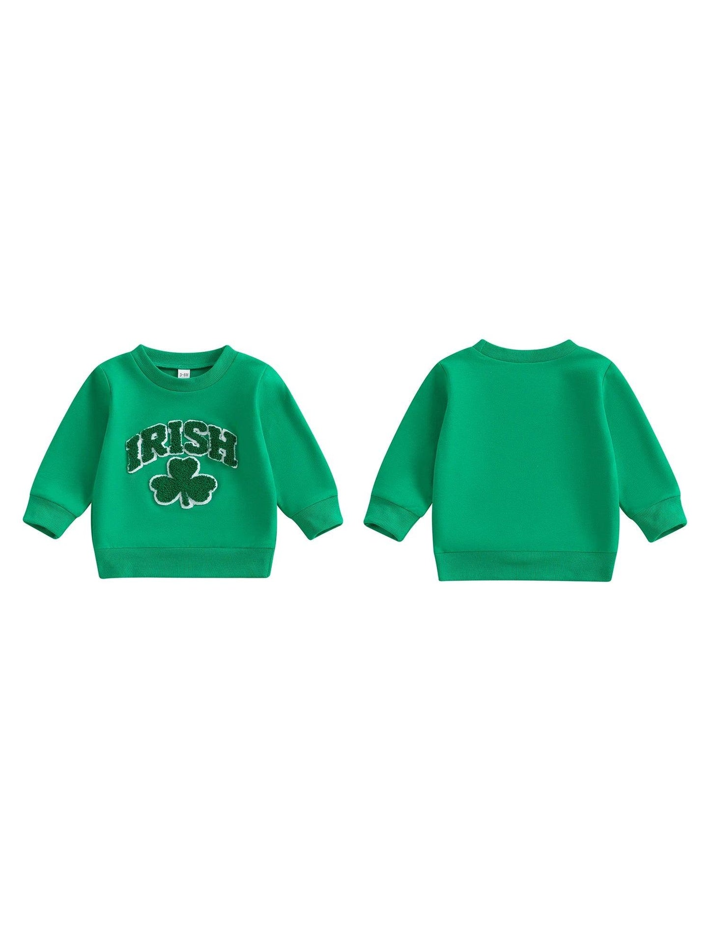 irish shamrock kids crew sweatshirt