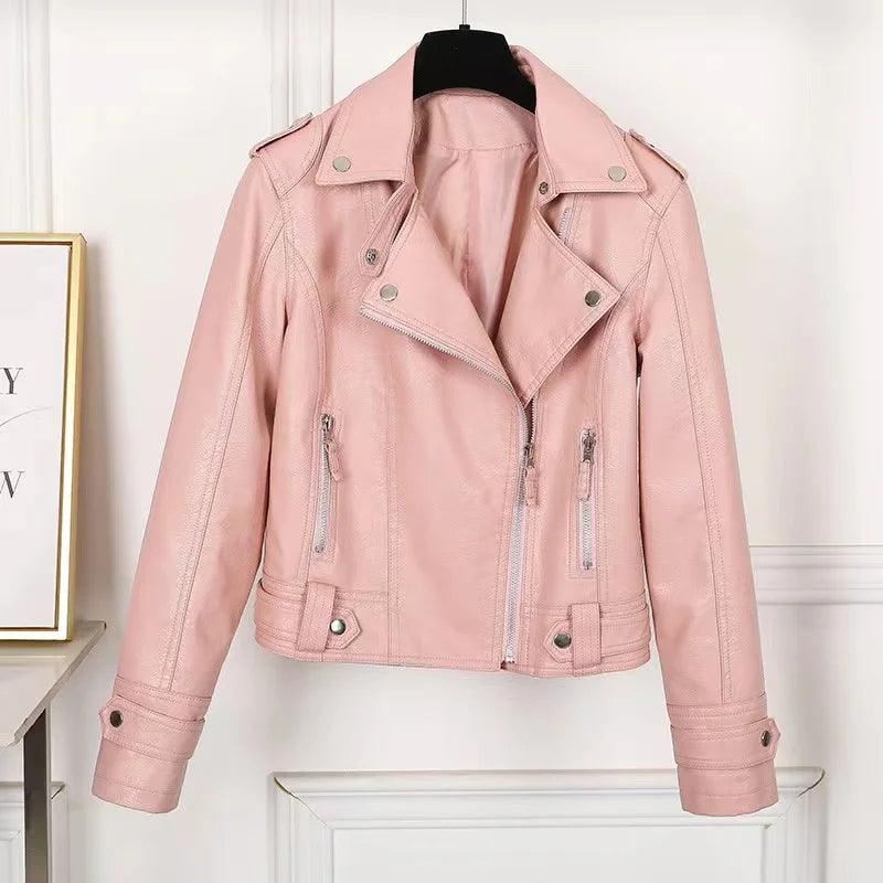 personalized faux leather jacket - basil boutique