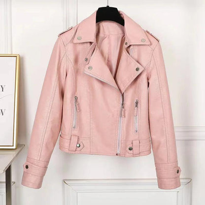 personalized faux leather jacket - basil boutique