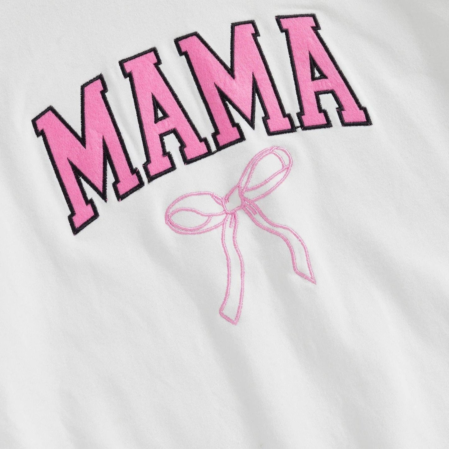 mama + mini bow matching crew sweatshirts