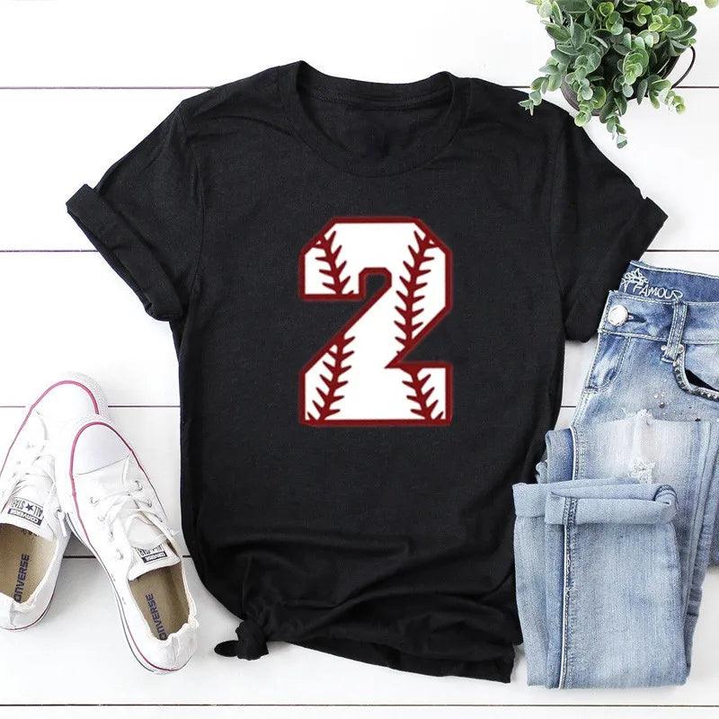 personalized baseball number t-shirt - basil boutique