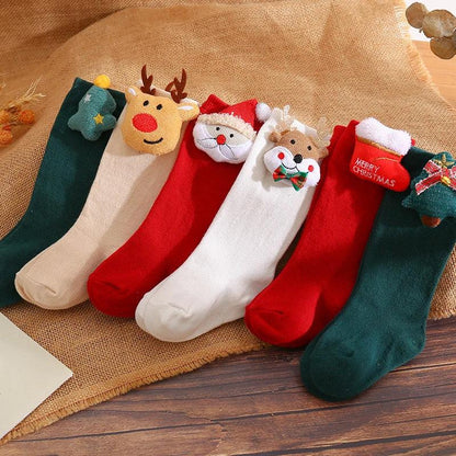 holiday kids socks - basil boutique