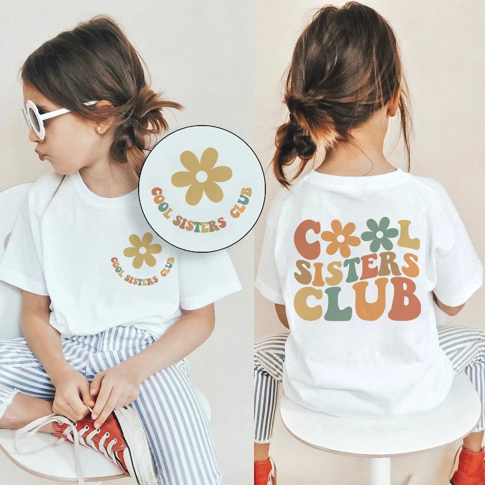 cool big sister club kids t-shirt - basil boutique