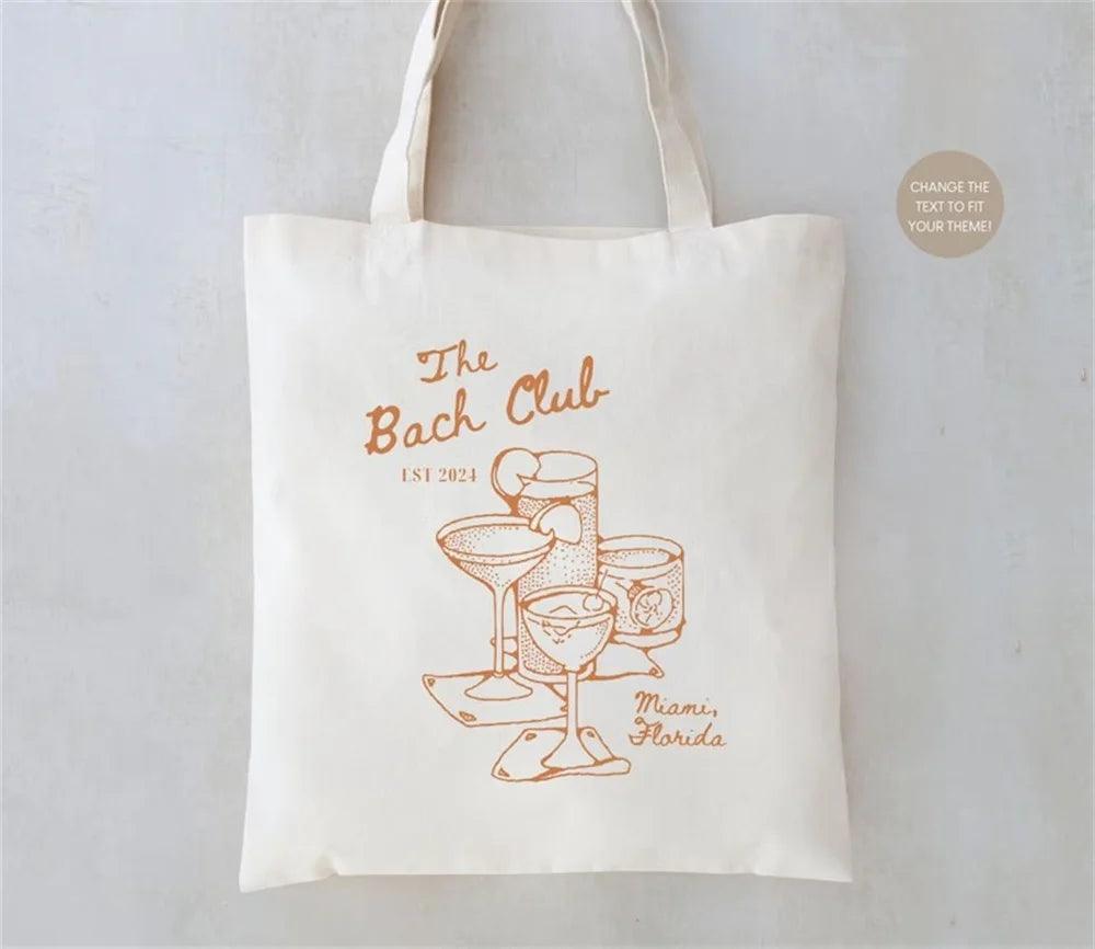 personalized the bach club tote bag - basil boutique