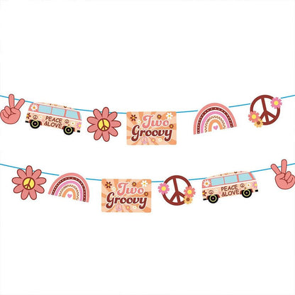 two groovy birthday banners - basil boutique