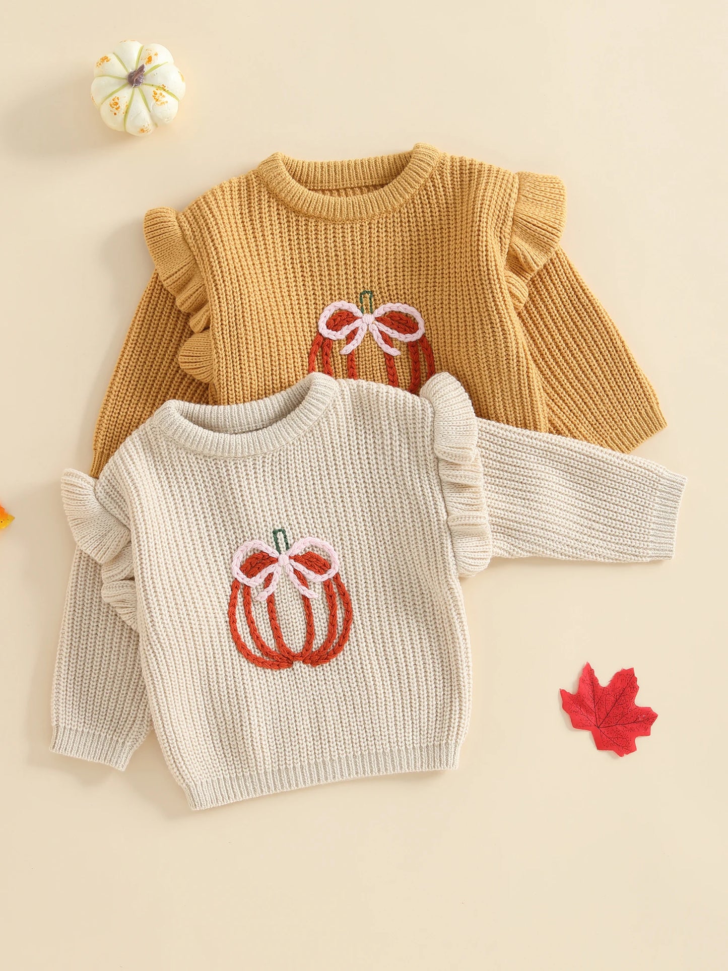 pretty pumpkin kids crew sweater