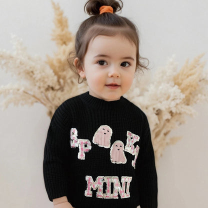 spooky mini kids crew sweater