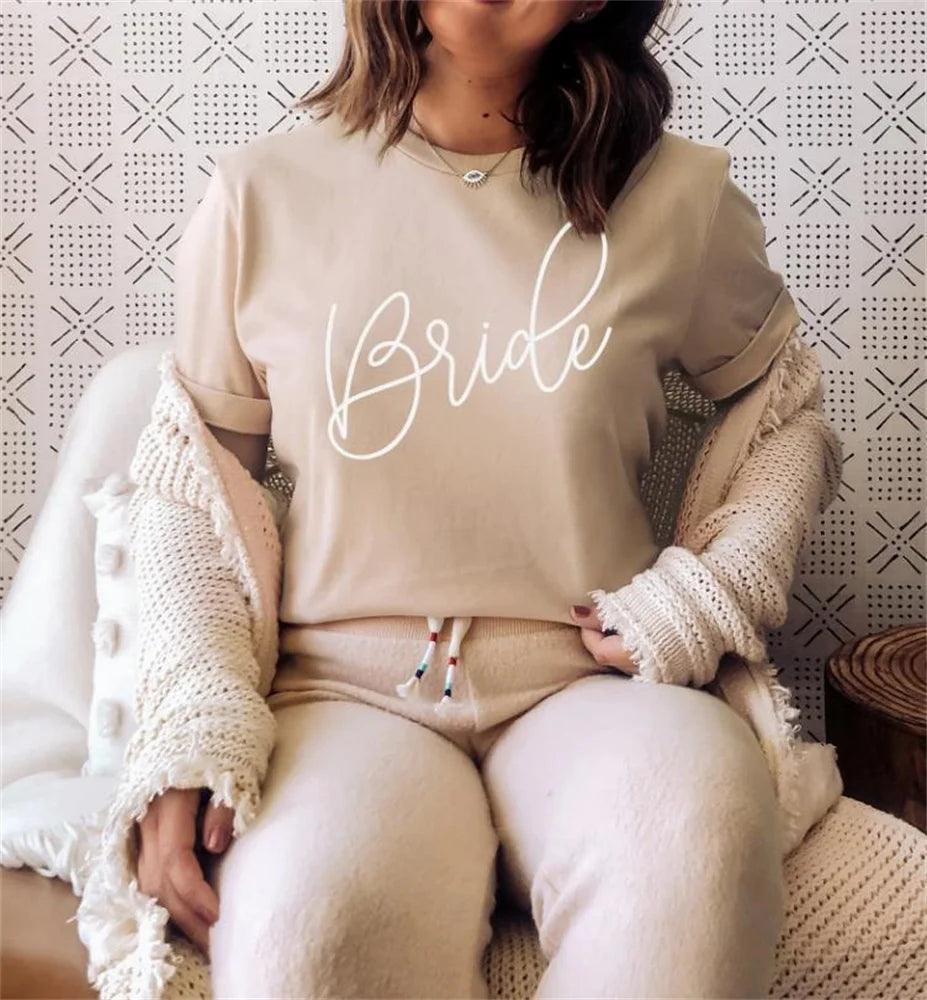 babe + bride script t-shirts - basil boutique