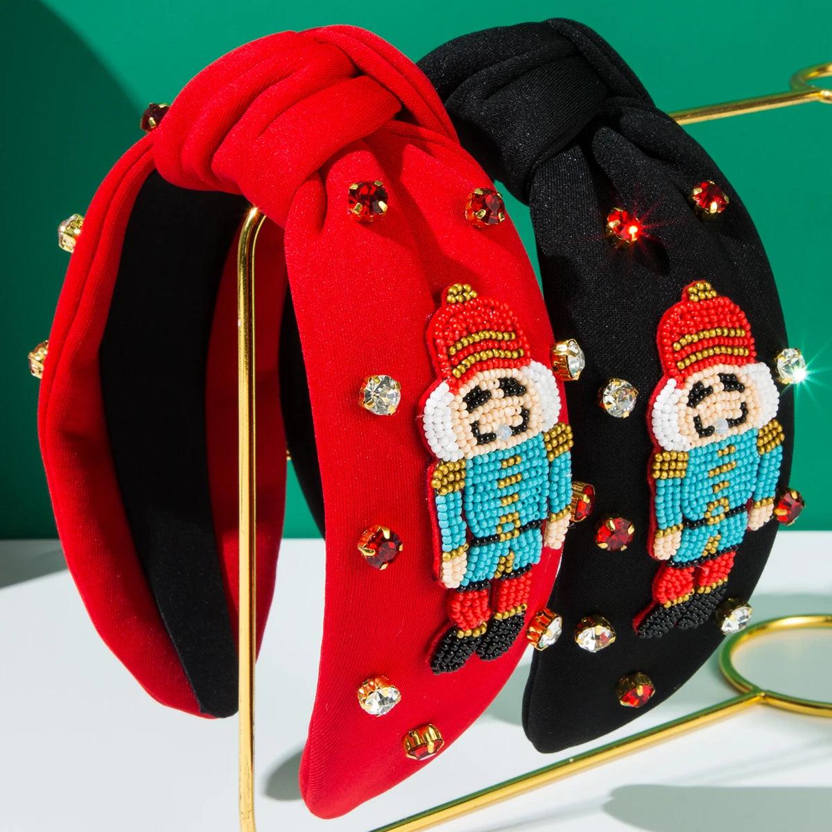 nutcracker beaded headband - basil boutique