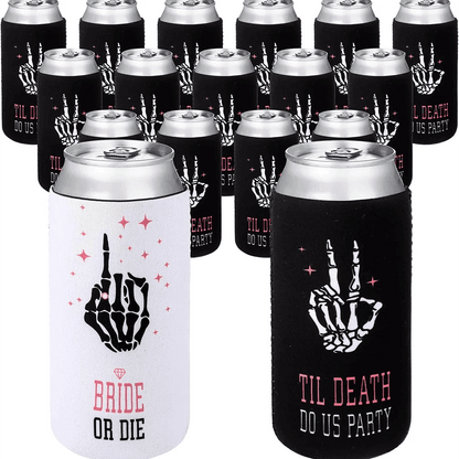 til death slim-fit koozies - basil boutique