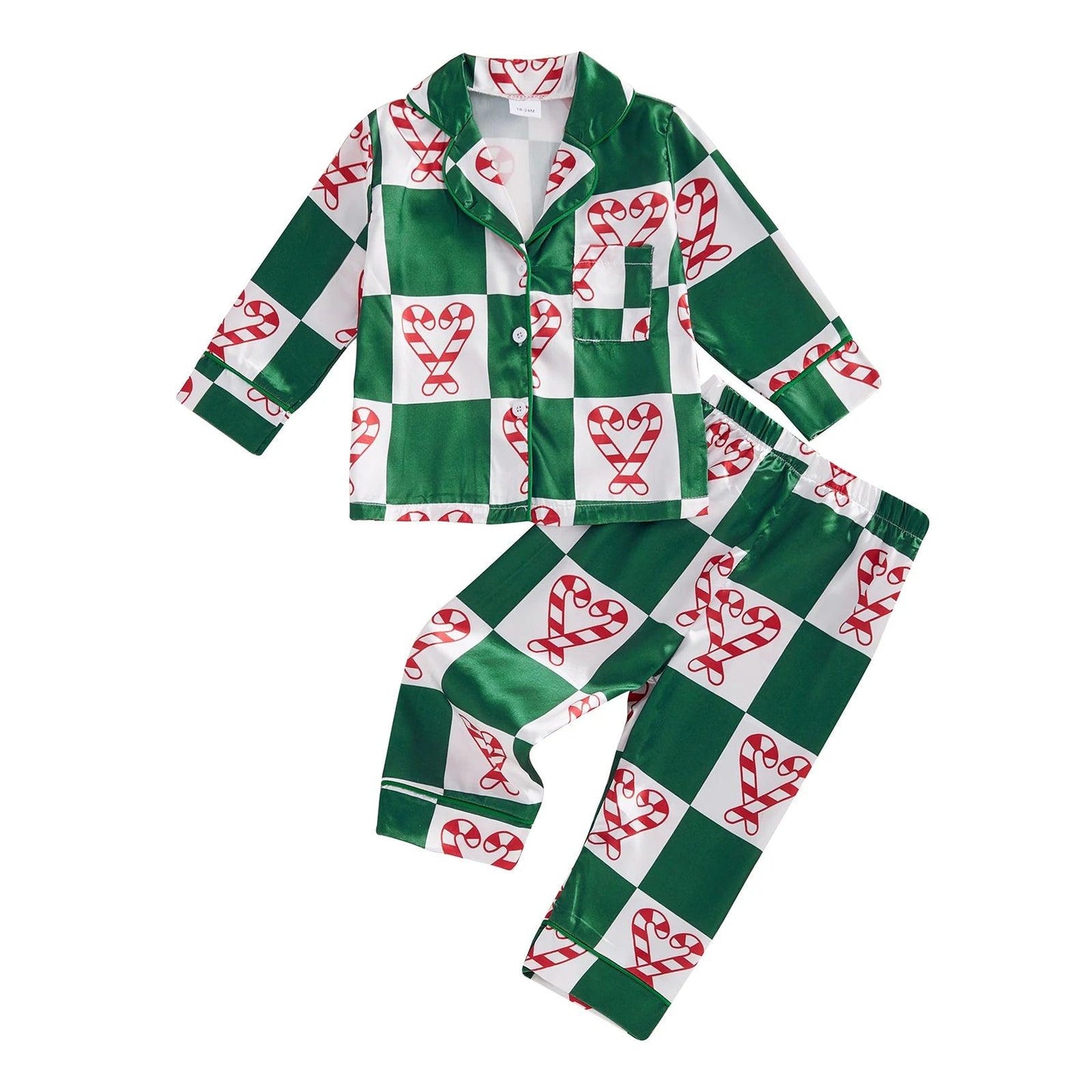 happy holidays kids pajamas - basil boutique