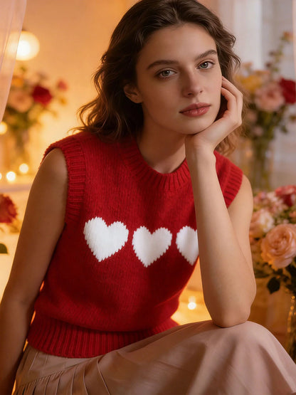 valentine's day sweater vest